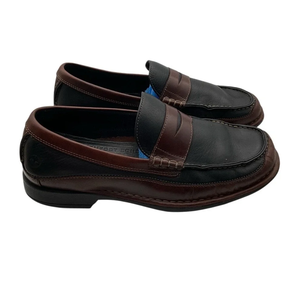 Timberland leather Loafer Black Casual Shoes for‎ Men size 7.5 M
